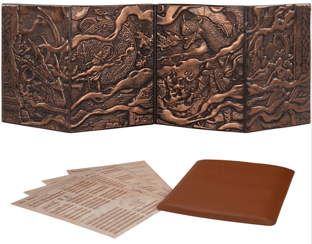 3D Faux-Leather Customizable DM/GM Screen